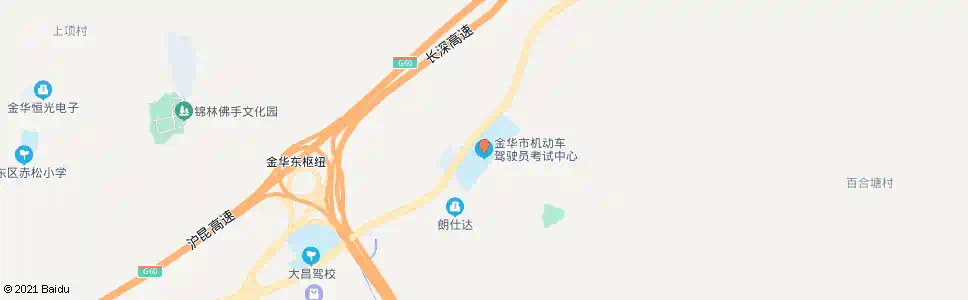 金华驾驶考试中心_公交站地图_金华公交_妙搜公交查询2025