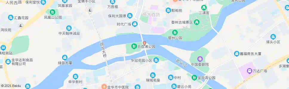 金华五百滩公园_公交站地图_金华公交_妙搜公交查询2025