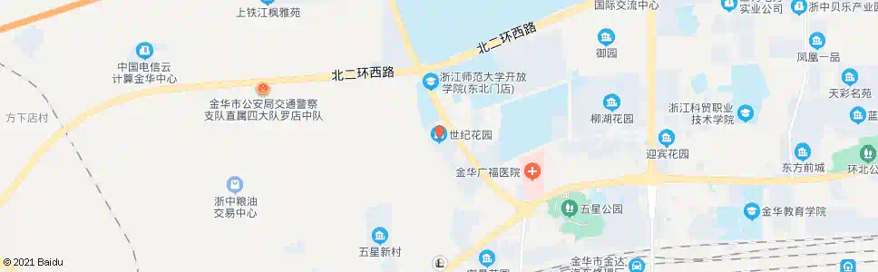 金华世纪花园_公交站地图_金华公交_妙搜公交查询2025