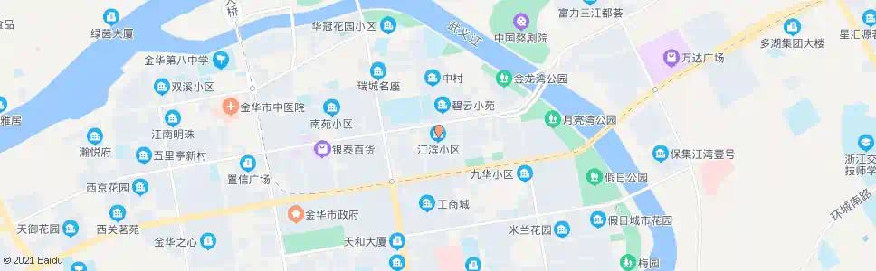 金华江滨小区_公交站地图_金华公交_妙搜公交查询2025