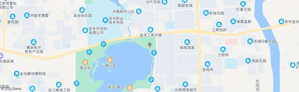 金华湖海塘_公交站地图_金华公交_妙搜公交查询2025