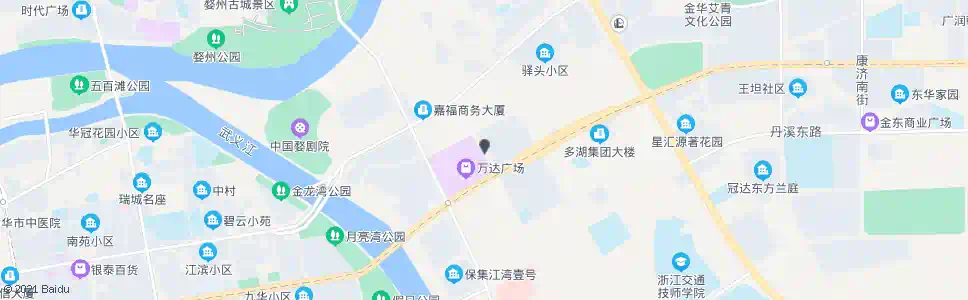 金华万达广场东_公交站地图_金华公交_妙搜公交查询2025