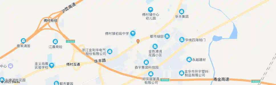 金华付村中学路口_公交站地图_金华公交_妙搜公交查询2025