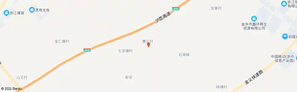 金华曹公_公交站地图_金华公交_妙搜公交查询2025