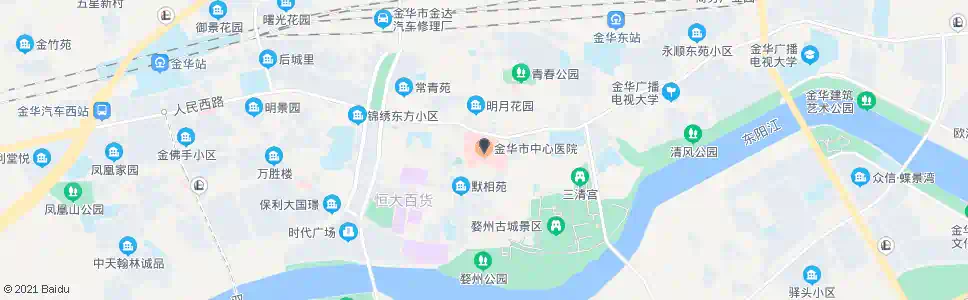 金华稠江医院_公交站地图_金华公交_妙搜公交查询2025