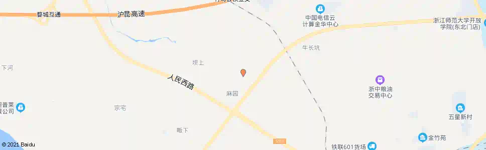 金华下张家_公交站地图_金华公交_妙搜公交查询2025