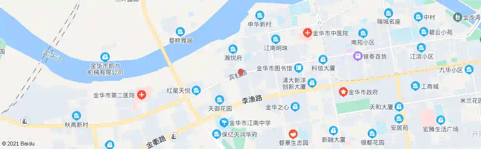 金华现代城_公交站地图_金华公交_妙搜公交查询2025