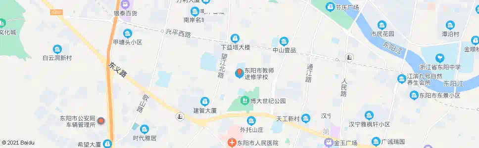 金华教师进修学院_公交站地图_金华公交_妙搜公交查询2025