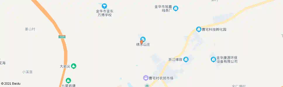 金华绣水山庄_公交站地图_金华公交_妙搜公交查询2025