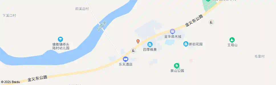 金华金义南快速通道路口_公交站地图_金华公交_妙搜公交查询2025