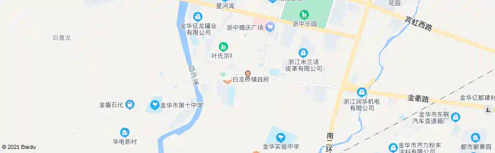 金华大众纳维修中心_公交站地图_金华公交_妙搜公交查询2025