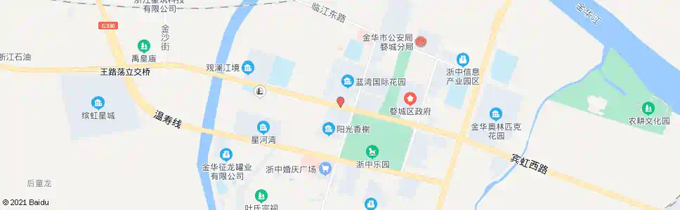 金华宾虹西路华龙街口_公交站地图_金华公交_妙搜公交查询2025