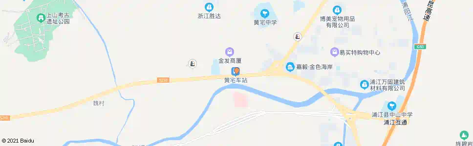 金华黄宅_公交站地图_金华公交_妙搜公交查询2025