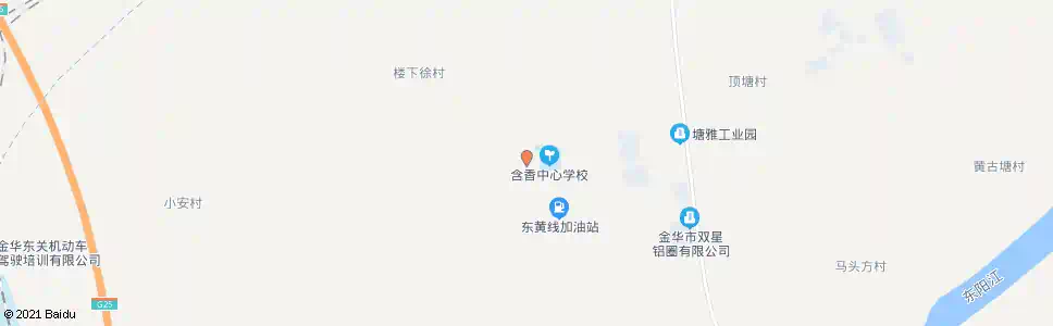 金华含香小学_公交站地图_金华公交_妙搜公交查询2025