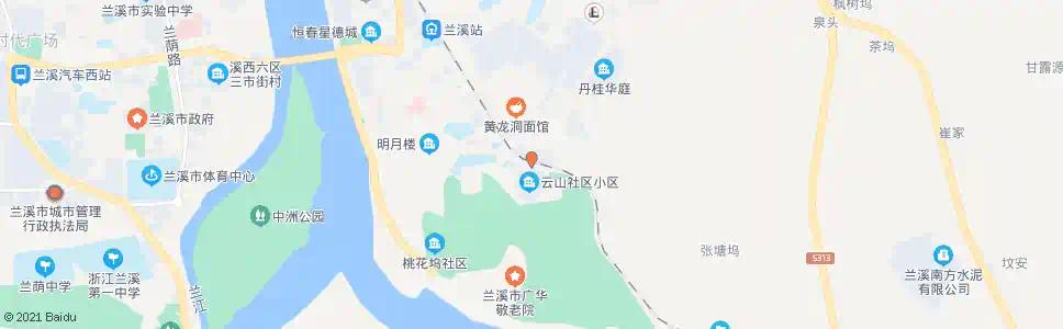 金华云山小区_公交站地图_金华公交_妙搜公交查询2025
