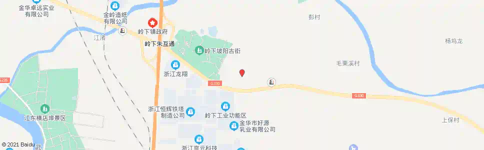 金华岭下一村_公交站地图_金华公交_妙搜公交查询2025