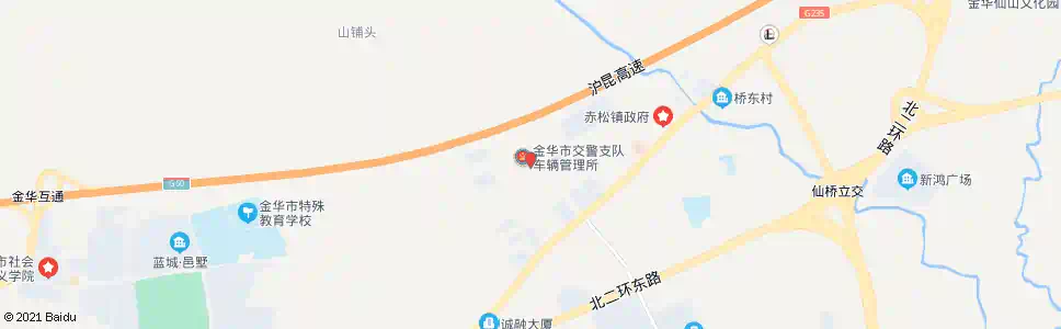 金华市车管所_公交站地图_金华公交_妙搜公交查询2025