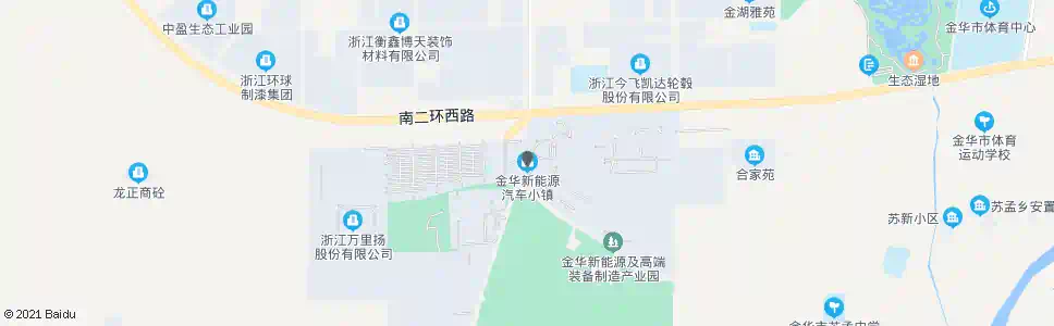 金华新能源汽车小镇_公交站地图_金华公交_妙搜公交查询2025