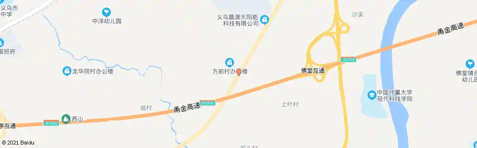 金华方前_公交站地图_金华公交_妙搜公交查询2025