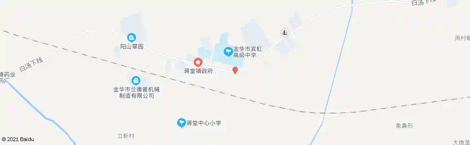 金华临时停靠站(蒋堂移民新村)_公交站地图_金华公交_妙搜公交查询2025