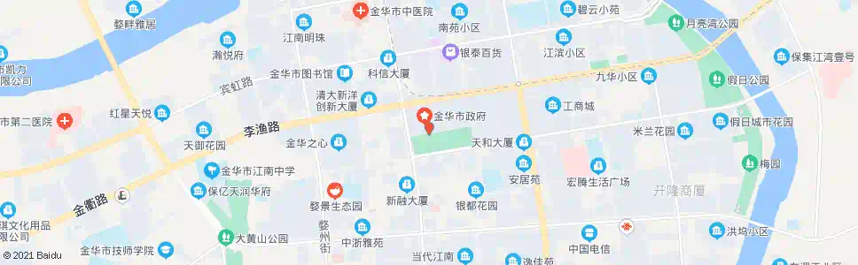 金华武警支队_公交站地图_金华公交_妙搜公交查询2025