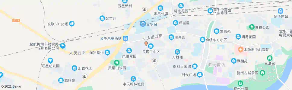 金华太阳城东_公交站地图_金华公交_妙搜公交查询2025
