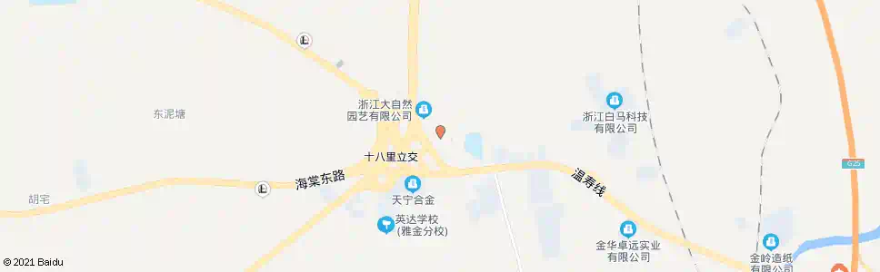 金华十八里_公交站地图_金华公交_妙搜公交查询2025