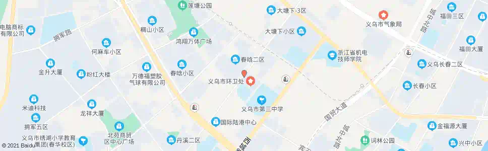 金华环卫处_公交站地图_金华公交_妙搜公交查询2025