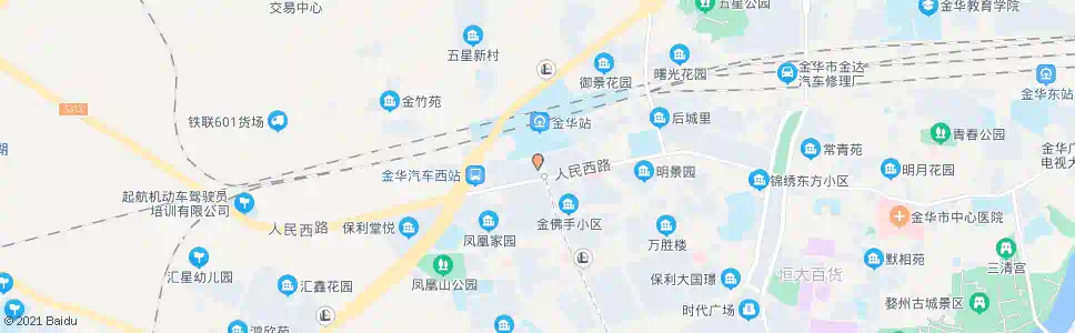 金华火车西站南_公交站地图_金华公交_妙搜公交查询2025