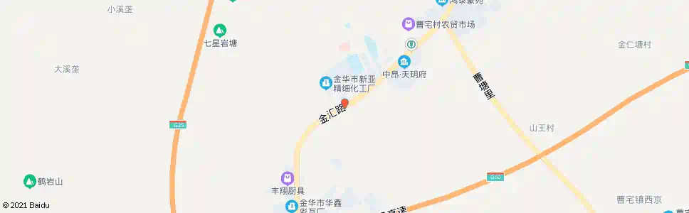 金华曹宅中学路口_公交站地图_金华公交_妙搜公交查询2025
