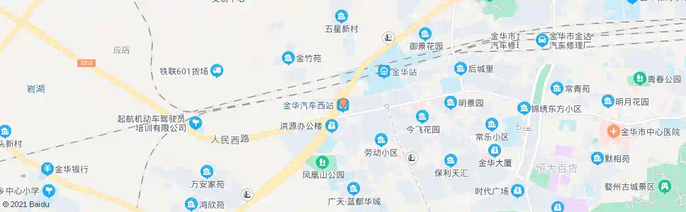 金华金华汽车西站_公交站地图_金华公交_妙搜公交查询2025