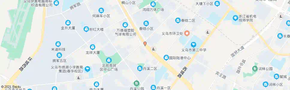 金华义乌市消防指挥中心_公交站地图_金华公交_妙搜公交查询2025