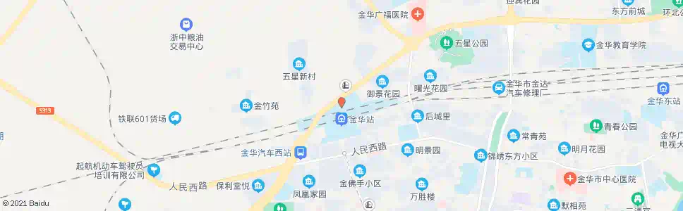 金华北站_公交站地图_金华公交_妙搜公交查询2025