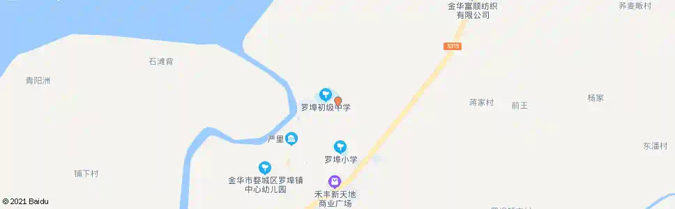 金华罗埠中学(临)_公交站地图_金华公交_妙搜公交查询2025