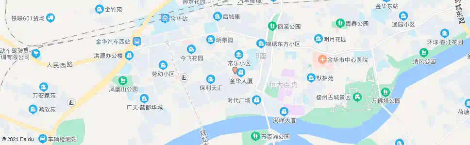 金华五一路解放西路口_公交站地图_金华公交_妙搜公交查询2025