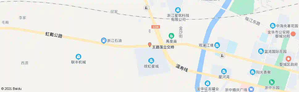 金华缤虹星城_公交站地图_金华公交_妙搜公交查询2025