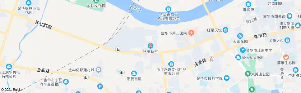 金华秋高新村_公交站地图_金华公交_妙搜公交查询2025