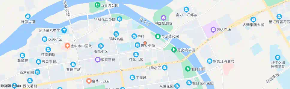 金华绿茵小区_公交站地图_金华公交_妙搜公交查询2025