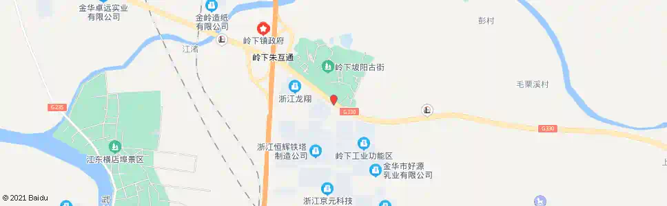 金华岭下工业园_公交站地图_金华公交_妙搜公交查询2025