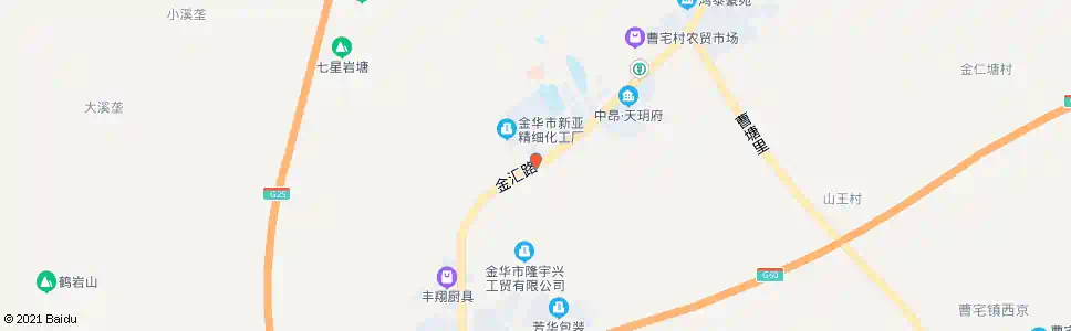 金华曹宅中学(双河路)_公交站地图_金华公交_妙搜公交查询2025