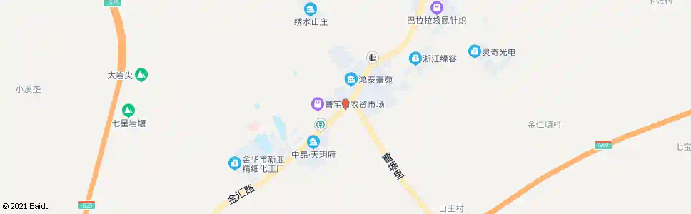 金华曹宅官田路口_公交站地图_金华公交_妙搜公交查询2025