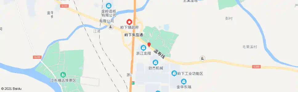 金华岭下朱_公交站地图_金华公交_妙搜公交查询2025