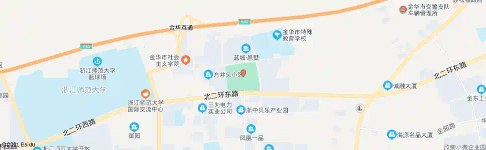金华城北景观公园_公交站地图_金华公交_妙搜公交查询2025