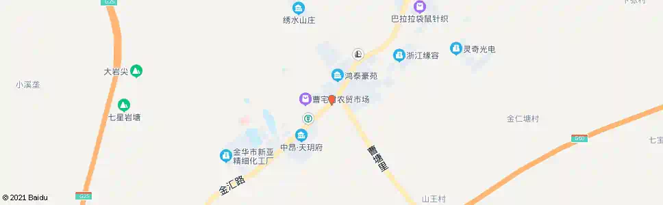 金华金汇路溪源街口_公交站地图_金华公交_妙搜公交查询2025
