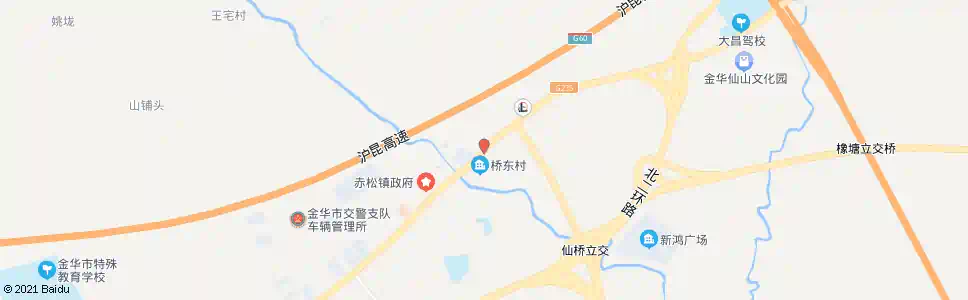 金华赤松路口_公交站地图_金华公交_妙搜公交查询2025