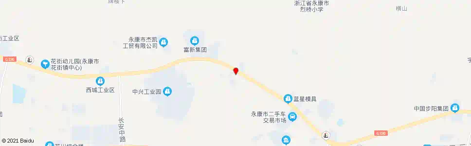 金华330国道双龙街口(全村)_公交站地图_金华公交_妙搜公交查询2025