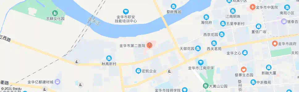 金华市第二医院_公交站地图_金华公交_妙搜公交查询2025