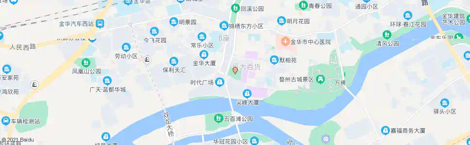 金华人民广场东_公交站地图_金华公交_妙搜公交查询2025