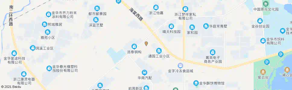 金华通园工业小区_公交站地图_金华公交_妙搜公交查询2025