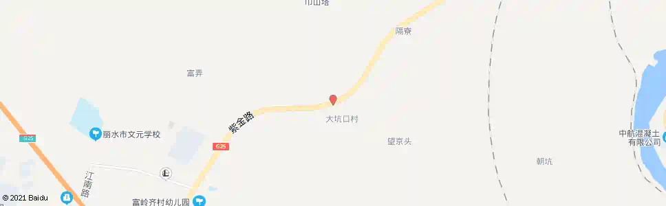 丽水大坑口_公交站地图_丽水公交_妙搜公交查询2025